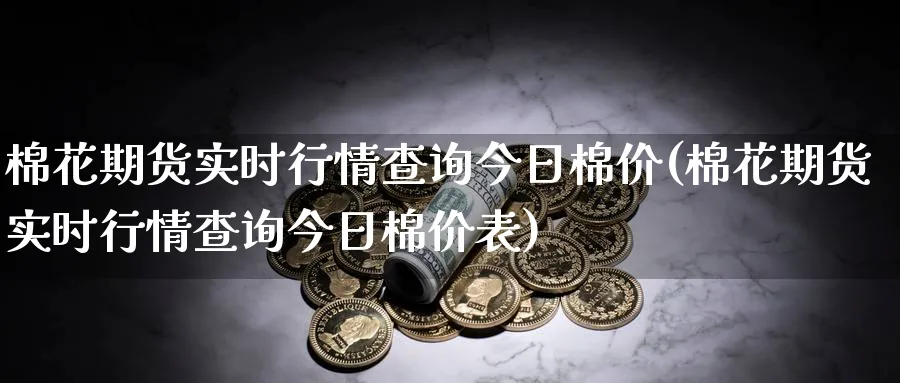 棉花期货实时行情查询今日棉价(棉花期货实时行情查询今日棉价表)_https://www.baokan.net_恒生指数_第1张