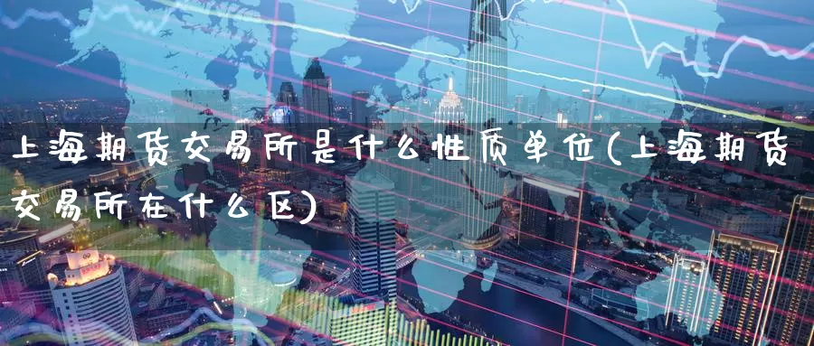 上海期货交易所是什么性质单位(上海期货交易所在什么区)_https://www.baokan.net_币圈行情_第1张