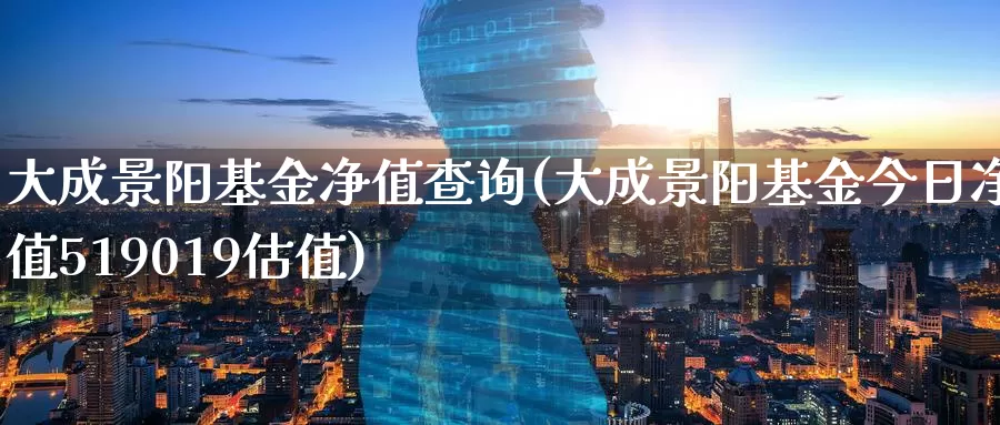大成景阳基金净值查询(大成景阳基金今日净值519019估值)_期货平台_第1张_宝勘金融网 大成景阳基金净值查询(大成景阳基金今日净值519019估值)_https://www.baokan.net_期货平台_第1张