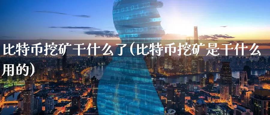 比特币挖矿干什么了(比特币挖矿是干什么用的)_https://www.baokan.net_币圈行情_第1张